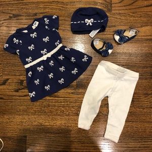 Janie and Jack Outfit with hat and shoes